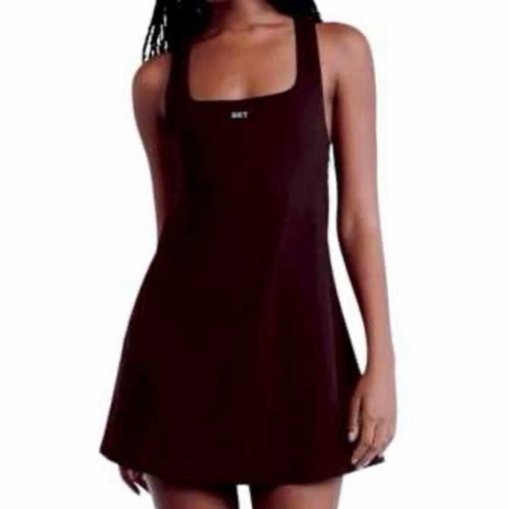 Set active brown tennis gym dress size s